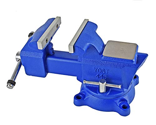 Yost Vises 460 Combination Vise | 6 Inch Jaw Width Heavy-Duty Utility Pipe and Bench Vise |Secure Grip with Swivel Base| Made with Cast Iron and Yost Tools