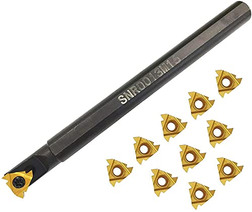 ASZLBYM SNR0013M16 CNC Lathe Internal Threading Boring Bar Turning Tool Holder With 10pcs 16IR AG60 Carbide turning insert ASZLBYM