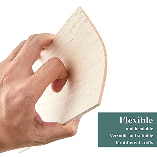 Balsa Wood Sheets 1/8" Inch Thick 12" x 4" Unfinished Wooden Board by Craftiff (5 Pack) Craftiff
