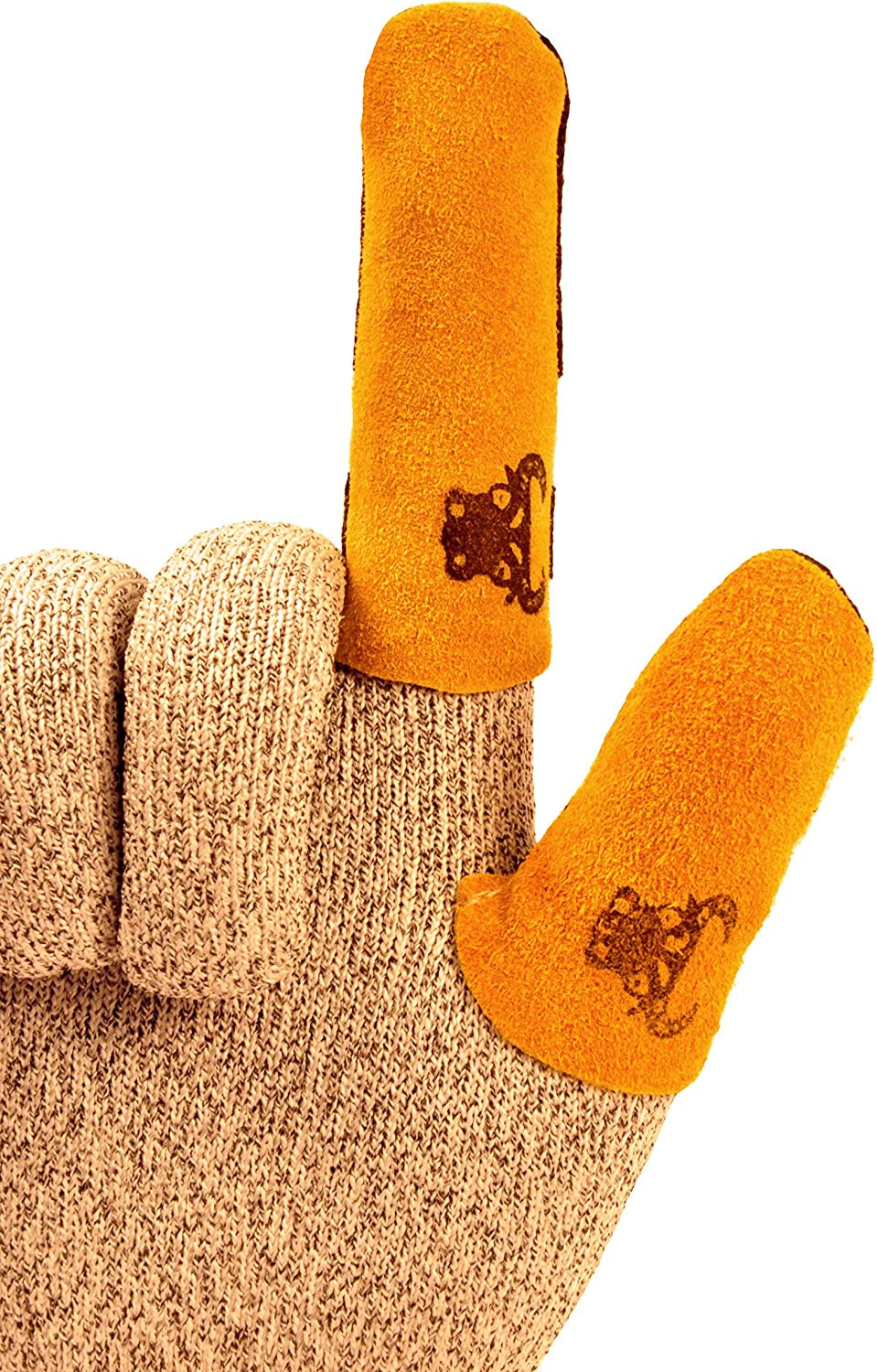 G & F Finger Guard and Thumb Guard Made of Leather 1 or 10 Pieces WoodArtSupply