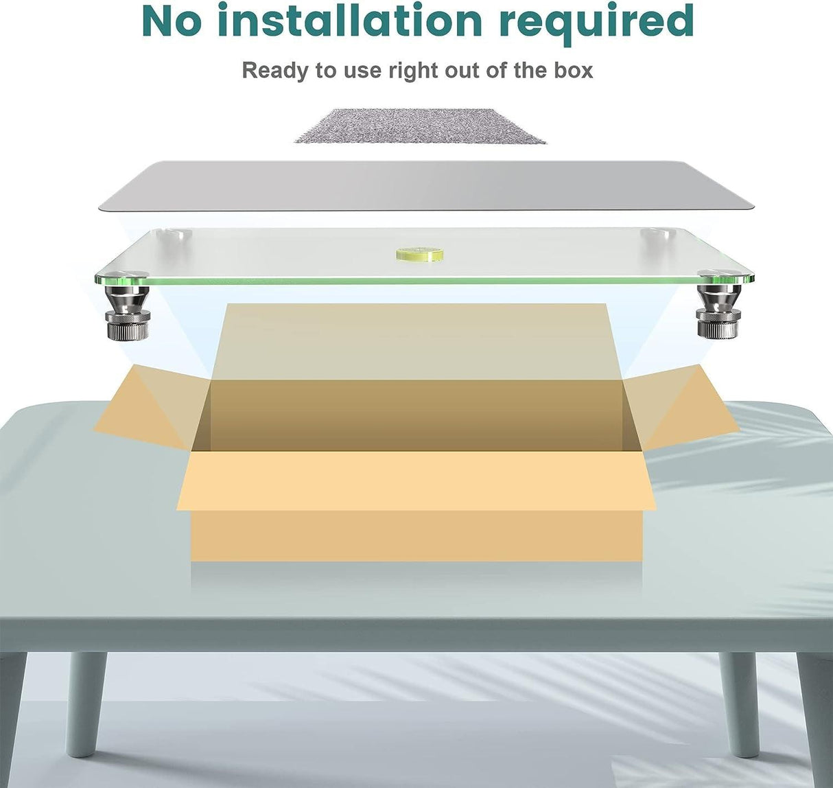 Glass Leveling Board for Resin, 16''X 12'' Adjustable Precision Leveling Table for Resinate, Leveling Epoxy Resin Accessories, Multipurpose Resin WoodArtSupply