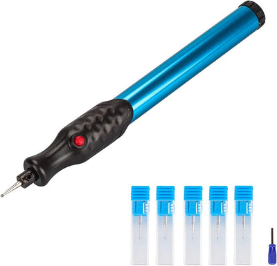 Electric Micro Engraver Pen Carve Engraving Tool Kit Cordless Precision Engraver for DIY Jewellery Making, Metal, Glass,Wood, Leather with