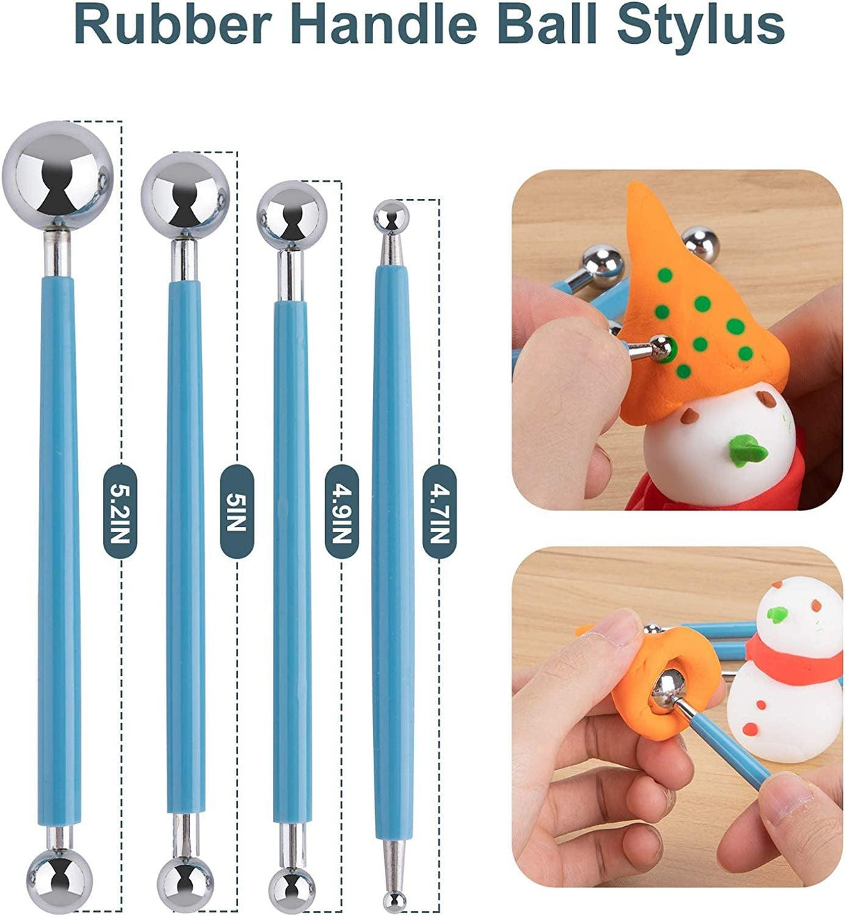 Clay Tools Kit, 24 PCS Polymer Clay Tools, Ceramics Clay Sculpting Tools Kits WoodArtSupply