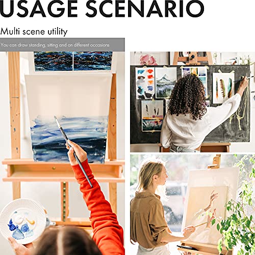 ARTIFY Large A-Frame Adjustable Painters Easel, Solid Beechwood Easel, Studio Easel with Brush Holder for Adults ARTIFY art supplies