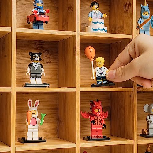 DECORLUXES Minifigures Miniature Display Case Collectibles Display Shelves Rack for Figures, Shot Glasses, Collection, Floating Shelf, Figurine Shelf DECORLUXES
