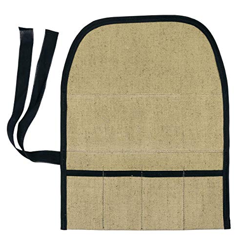 BeaverCraft TR4 Rolling Small Tool up Organizer Bag 4 Pockets Wrench roll up Pouch Gear roll up Tool Pouch for Knives and chisels Storage with 4 BeaverCraft