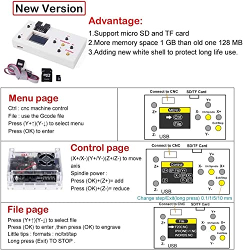 CNCTOPBAOS 3 Axis 3018 CNC Router with GRBL Offline Controller,DIY Mini Desktop Engraver Machine,Carving Aluminum Acrylic PCB PVC Milling Cutting CNCTOPBAOS