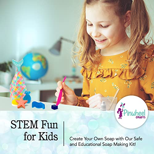Pinwheel Crafts Soap Making Kit for Kids - Make Your Own Soap Science Kits for Kids -DIY Soap Making Supplies - Science Kits for Kids 4-6 and Up, Pinwheel Crafts