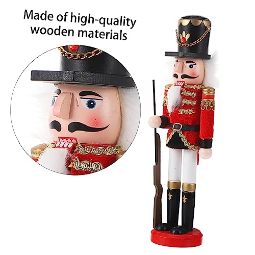 CIMAXIC Puppet Ornaments Desktop Wooden Puppets Decor Wooden Nutcracker Model Nutcracker Wooden Puppet Wood Puppet Decor Christmas Decoration Holiday CIMAXIC