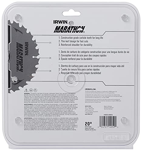 Irwin Industrial Tools 14050 8-1/4-Inch 24-Teeth 5/8" Diamond Arbor Miter and Table Saw Blade IRWIN