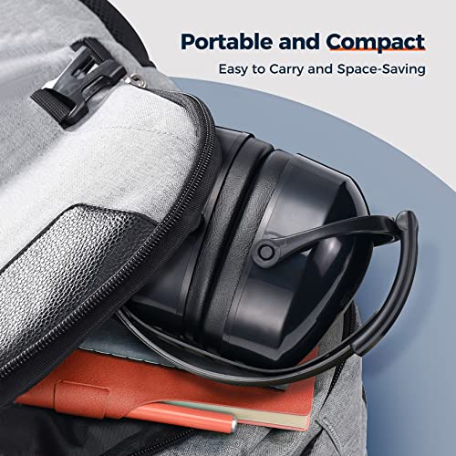 Ear Protection for Shooting, Noise Cancelling Headphones for Autism, Adjustable Noise Cancelling Ear Muffs for Adults, Earmuffs Hearing Protection Onhear