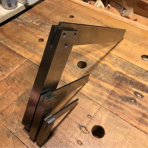 Machinist Square Precision Engineer Wide Seat Square 90 Right Angle Ground Hardened Steel Angle Ruler 3.2 x 2 Inch Boomgood