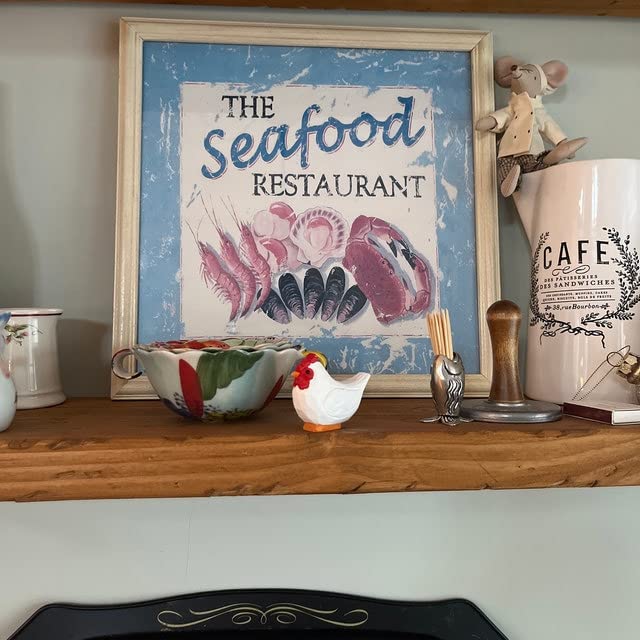 Selsela White Hen Miniature Wood Chicken Bird Art Statue Mini Carved Ornament Figurine Small Farm Animals Collectible Selsela