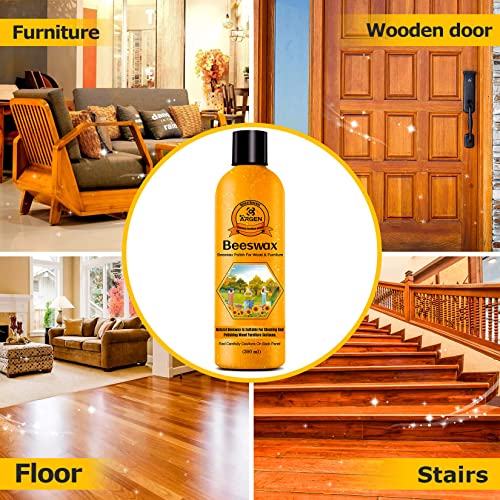 CARGEN Beeswax Furniture Wood Polish - Wood Seasoning Beeswax Oil for Wood Natural Wood Polish and Conditioner Restore A Finish 300ML Christmas CARGEN