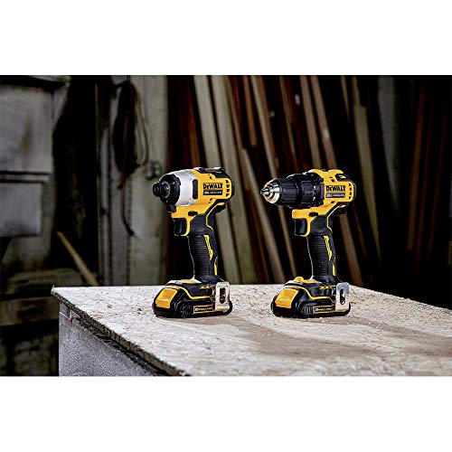 DEWALT ATOMIC 20V MAX* Cordless Drill Combo Kit , Compact (DCK278C2) DEWALT