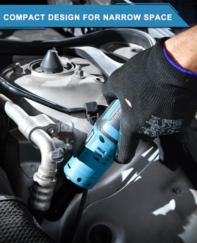 SHIELDPRO Cordless Electric Ratchet Wrench Kit,40Ft-lb 3/8" Power Ratchet Wrench 1-Hour Fast Charge,2 Packs 2000MA Lithium-Lon Battery,1/4 SHIELDPRO