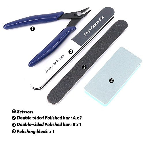 Rustark 21Pcs Modeler Basic Tools Craft Set Hobby Building Tools Kit for Gundam Car Model Building Rustark