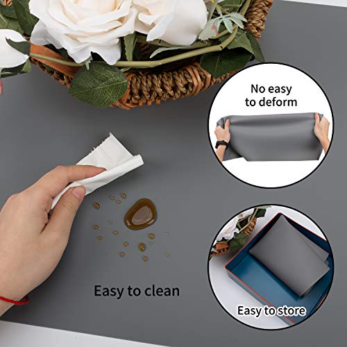 Extra Large Silicone Table Mat, Genuine Food-Grade Silicone Mat for Crafts Kids Dinner Placemat Desk Countertop Waterproof Protector Heat Insulation QPIX DIGITAL