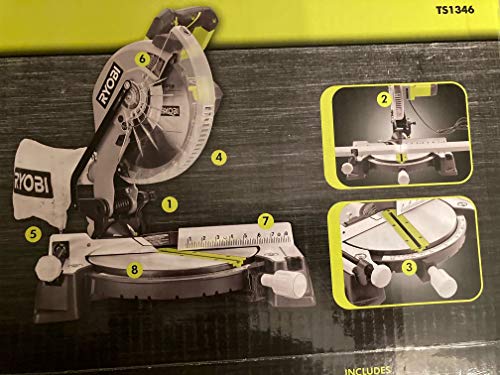 Ryobi 10 in. Compound Miter Saw with10 IN. COMPOUND MITER SAW WITH LED LED RYOBI