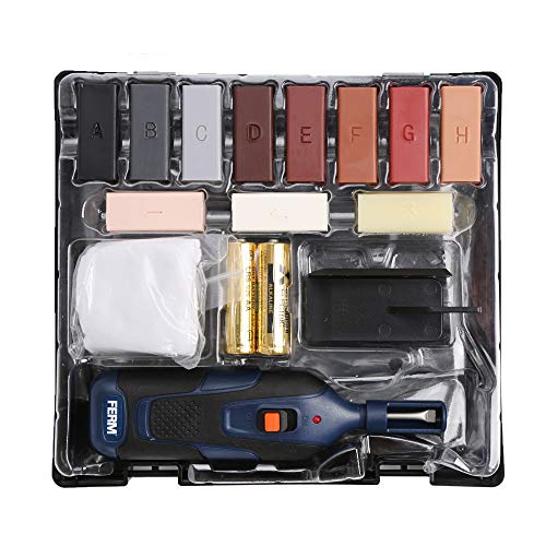 19pc Hardwood Laminate Wooden Wood Floor Repair Kit Wax Chip Scratch with Case WINTOOLS