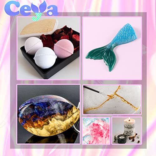 Ceya Mica Powder, 5.3oz/ 150g Porcelain White Pearlescent Effect Colorant Pigment Powder for Epoxy Resin, Tumblers, Slime Bath Bomb, Soap Dye, Slime, ceya