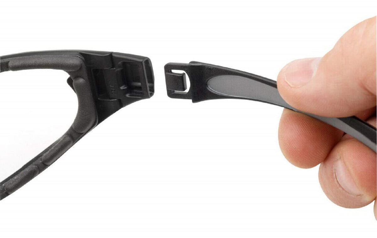 Gateway Safety 21GB79 Swap Wraparound Hybrid Eye Safety Glasses/Goggles, Clear Anti-Fog Lens, Black Frame with Foam Edge Gateway Safety