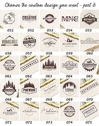 Customisable Wood Branding Iron with Handle for Woodworkers - Perfect for Crafting and Personalisation (4" x 4") Arokimi