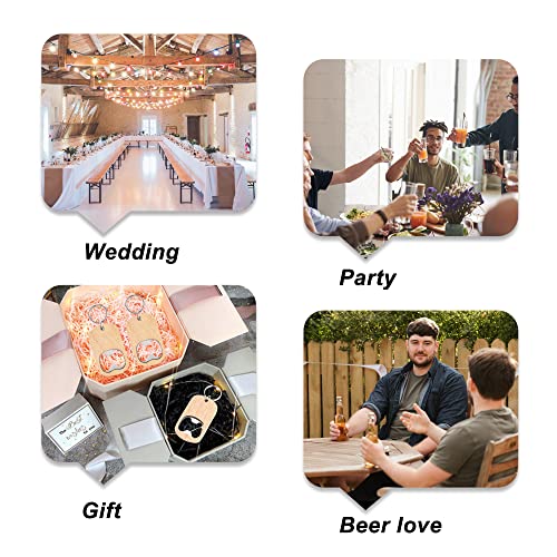 10Pcs Wooden Keychain Bottle Opener Blanks Wood Engraving Bulk Key Chain Unfinished Key Tag for Party Favors DIY Gift Craft Supplies (10pcs) CozyCabin