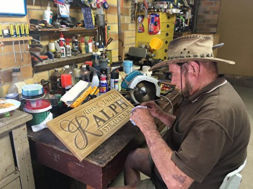 ADVPRO Personalized Custom Made Solid Pine Wood rustic home sign décor - wedding, anniversary, housewarming - fully customized with First/Last/Family AdvPro