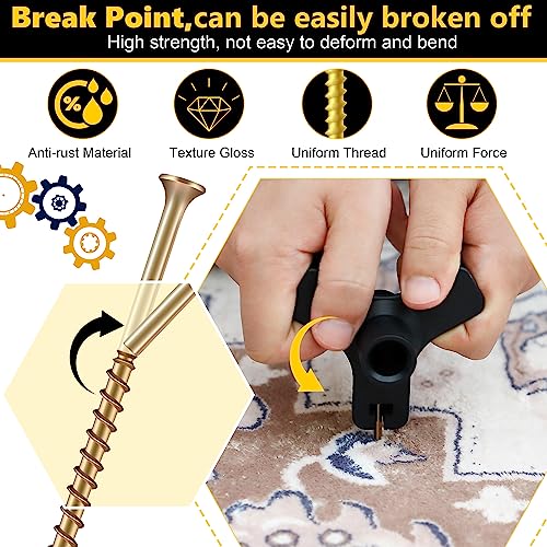 Dreyoo Squeaky Floor Repair Kit, Squeak No More Kit Eliminates Floor Squeak Fit Most Carpet Hardwood Floors, 3233 Woodworking Project Kits Use for Dreyoo