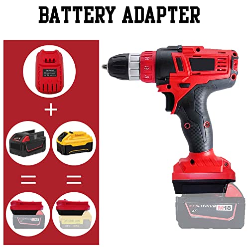 TPDL Adapter for Craftsman V20 Cordless Tools, for DeWalt 20V for Milwaukee M18 Lithium Battery Convert to for Craftsman New 20V Power Tool (Adapter TPDL