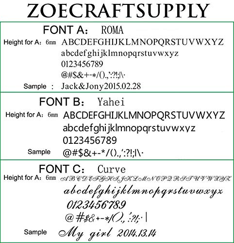 26-Piece Interchangeable Brass Letter Stamp Set with T-Slot Holder for Custom Branding ZOECRAFTSUPPLY