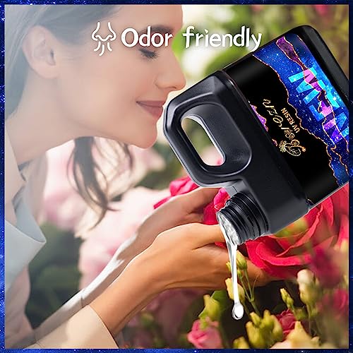 Bsrezn 1KG Bulk UV Resin Crystal Clear, 1000g Large UV Cure Epoxy Resin Hard Kit Premixed Resina UV Transparent Solar Activated Glue for Jewelry Bsrezn