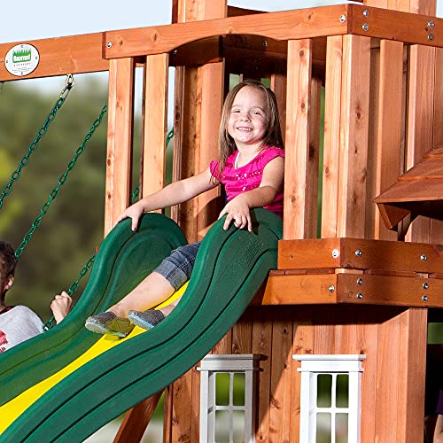 Backyard Discovery Tanglewood All Cedar Wood Playset Swing Set Backyard Discovery