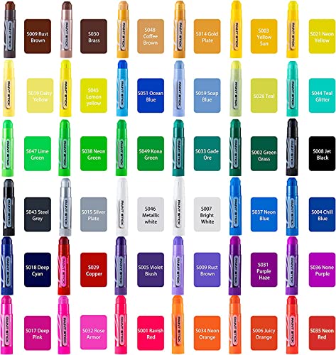 JOYIN 36PCS Assorted Washable Tempera Paint Sticks, Quick Drying and No Mess Paint Sticks for Arts and Crafts Project, Art Easter Gifts for your Kids JOYIN