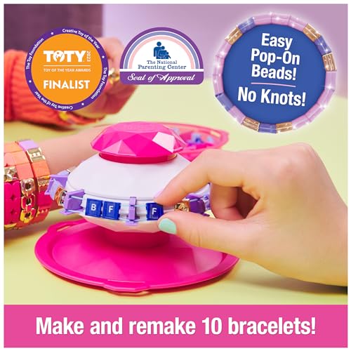 Cool Maker PopStyle Bracelet Maker, 170 Beads, Make & Remake 10 Bracelets, Friendship Bracelet Making Kit, DIY Arts & Crafts for Kids Cool Maker