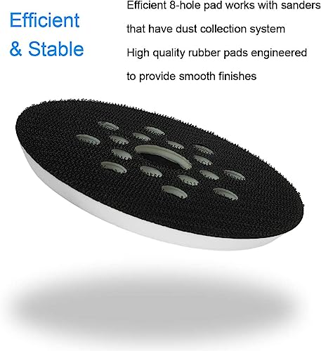 Tockrop 2 Pack 5 Inch 8 Hole Hook & Loop Replacement Sander Pad for 5" Bosch ROS20VS, ROS20VSC, ROS20VSK, ROS20, ROS10 Random Orbit Sander Sanding Tockrop