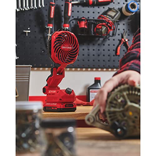 CRAFTSMAN V20 Cordless Personal Fan, Compact and Collapsible, Bare Tool Only (CMCE010B) Craftsman