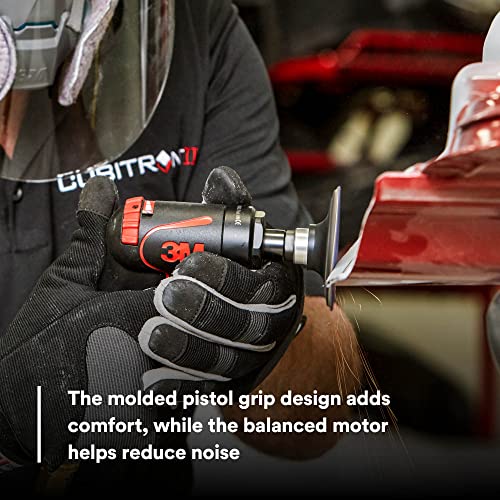 3M Pistol Grip Disc Sander, 33577, 18,000 RPM, 50mm and 75mm, 1 per box, Automotive Tool for Abrasive Disc Grinding, Weld Cleanup, Paint-Stripping 3M