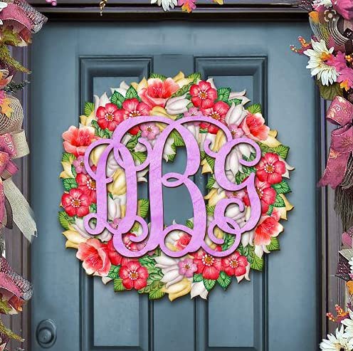 Wooden Craft Cutouts 6in-10in, 3-Letter Wooden Monogram, Unfinished Wood Letters, Nursery Decor, Wood Wall Hanging, Wall Art, DIY, Car Charm Wooden Craft Cutouts