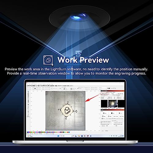 SCULPFUN CAM500 Lightburn Camera,Precise Positioning Lightburn Camera for Laser Engraver,HD Rrecording,Batch Engraving,Image Ttracing,Working Range SCULPFUN