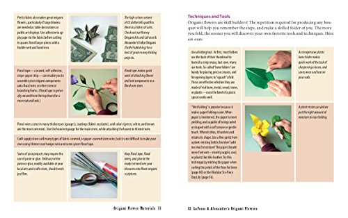 LaFosse & Alexander's Origami Flowers Kit: Lifelike Paper Flowers to Brighten Up Your Life: Kit with Origami Book, 180 Origami Papers, 20 Projects & Tuttle Publishing