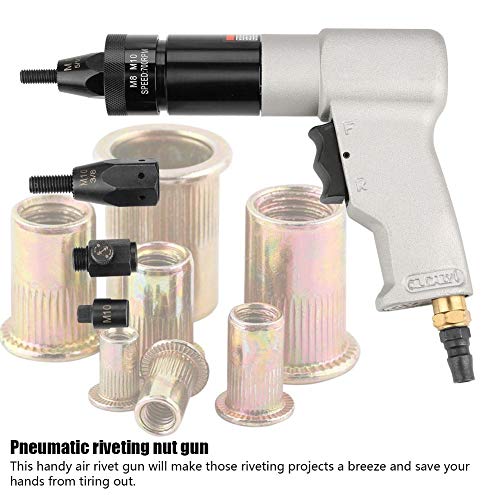 Pneumatic Riveting Gun Pull Nut Automatic Air Riveter Nut Gun Tool Akozon