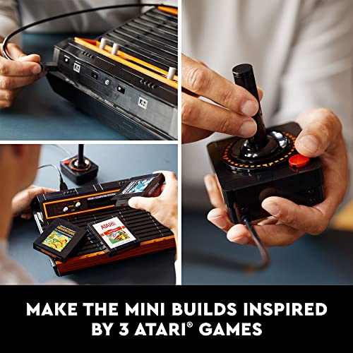 LEGO Icons Atari 2600 Building Set 10306 - Retro Video Game Console and Gaming Cartridge Replicas, Featuring Minifigure and Joystick, Nostalgic 80s LEGO