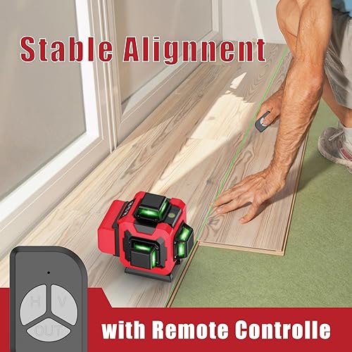 Laser Level,WEIDDW 4D 16 Lines Laser Level 360 Self Leveling Tool for Construction and Picture Handing,High Precision and Easy to Use WEIDDW