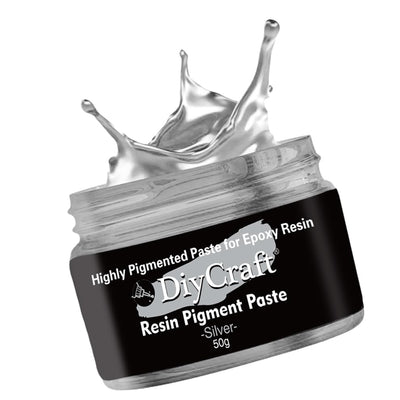 DIYcraft Resin Pigment Paste - Highly Pigmented Paste for Epoxy Resin 50g, Epoxy Resin Supplies for DIY Resin Art Jewelry Making, Concentrated UV