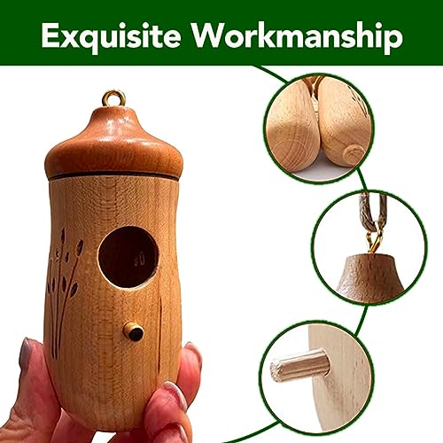 Wodpesur Hummingbird House - Natural Wooden Hummingbird Houses Bird Houses for Outside Hanging, Gardening Gifts Home Decoration, 3 Packs Wodpesur