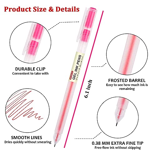 Shuttle Art School & Work Supplies Bundle, 15 Colors + 15 Black Japanese Style Pens for Writing Journaling Taking Notes School Office Home Shuttle Art