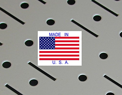 Wall Control 4 Foot Pegboard Sheets with Formed Edges Pegboard – Two Pack of 16in x 48in Metal Pegboard Panels Wall Control