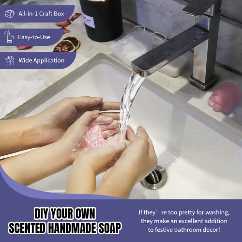 Fast METL Soap Making Kit with Electronic Hot Plate, Basic DIY Soap Making Supplies Including 1.1 lb Glycerin Soap Base, Pouring Pot, Silicon Mold FAST MELT